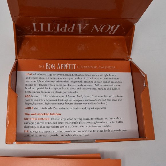 Bon Appetit 2008 Cookbook Calendar Recipe Cards - Picture 13 of 13